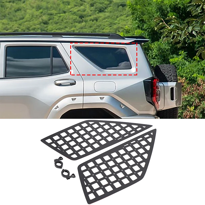 

For Great Wall Tank 400 2023+ Aluminum Alloy Black car trunk side window honeycomb board tool bracket Car exterior accessories
