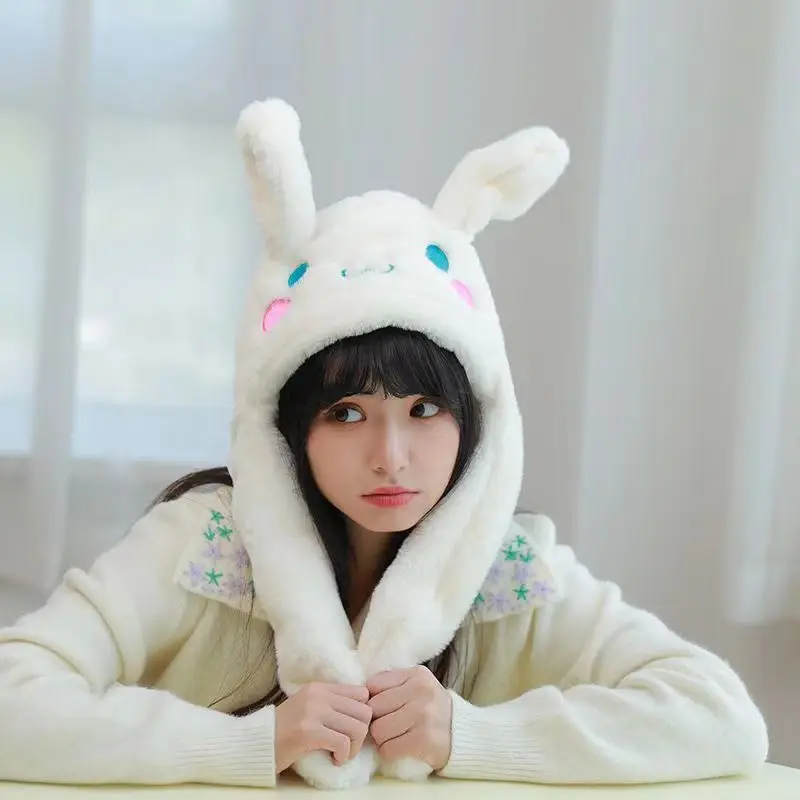 Sanrio Light Up Hat Ears Move Plush Air Bag Hat Light Up Toy Kuromi Photo Birthday Gift Queue Props Anime Cinnamoroll