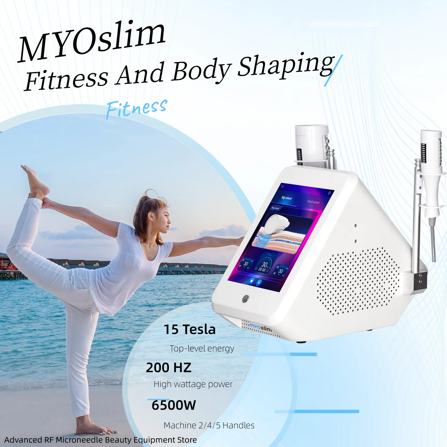 

Myoslim 200HZ Slimming Cellulite Reduction Roller Infrared Vacuum Massage Beauty Machine 6000W Inner Ball Roller for Body Care