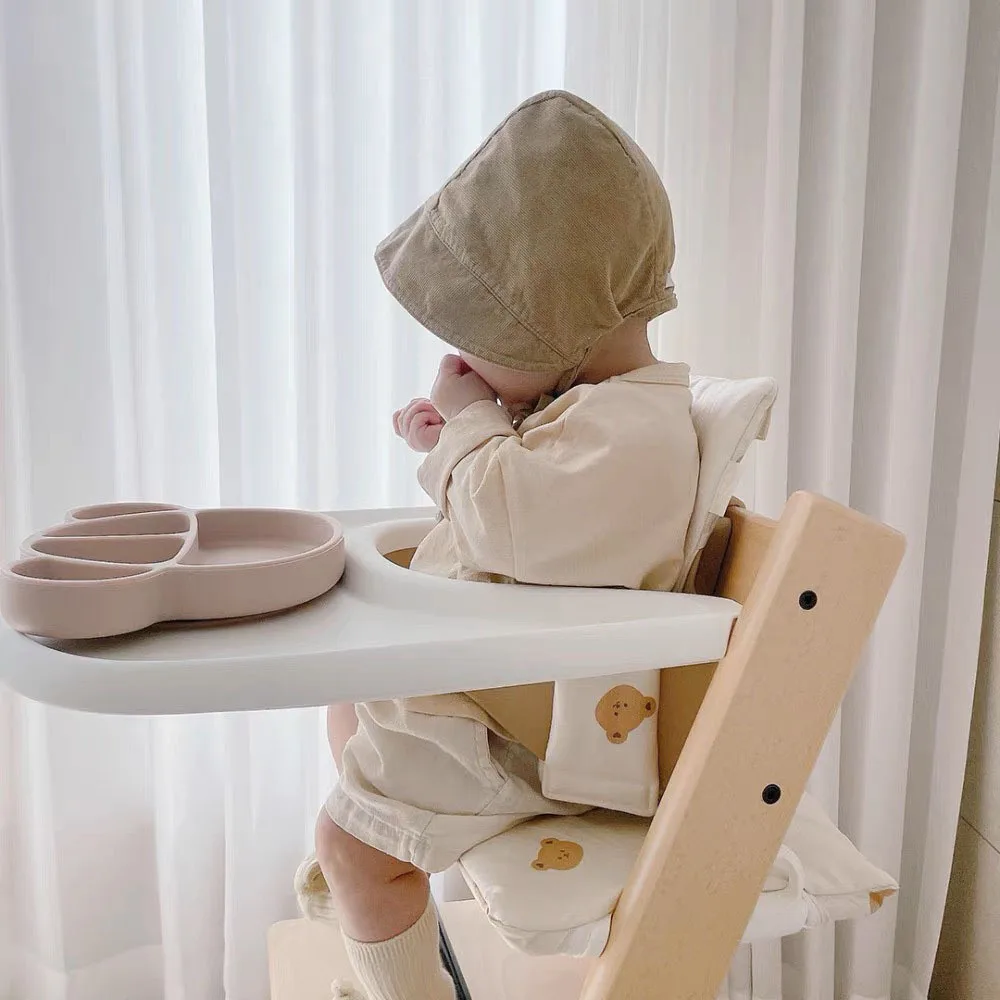 Baby Dining Chair Cushion Going Out Portable Pure Cotton Non-Slip Integrated Cushion Baby Eating Growth Chair Accessories