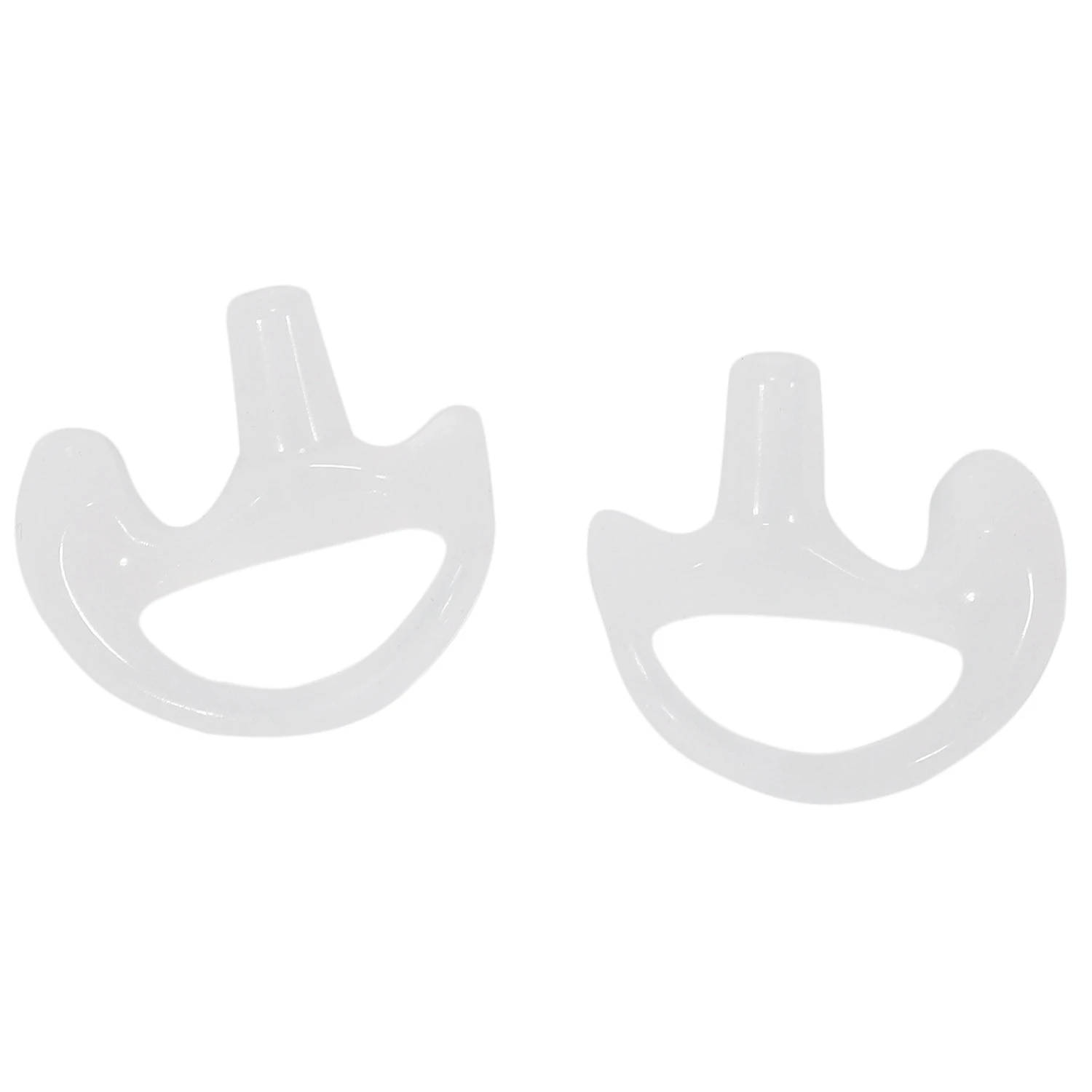 3 Pairs Transparent Silicone Soft Earbud for Walkie Talkie Covert Acoustic Tube Earpiece Small/Middle/Large J6116Z A002