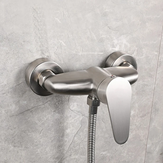 

Bathroom Faucets 304 Stainless Steel Shower Mixer Tap Single Handle Hot and Cold Water Tap Concealed Shower Head Set