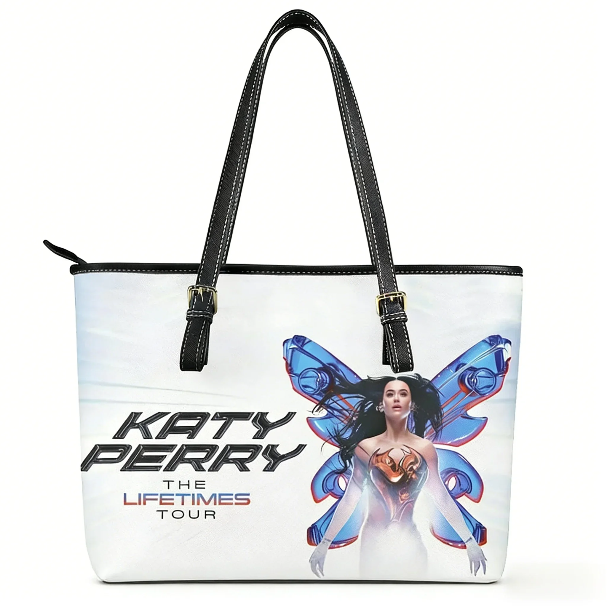 

Katy Perry Singer Custom Handbag Womens Mens Personalized Tote Bag Shoulder Bag Business Leather Purse Travel Bag Gift