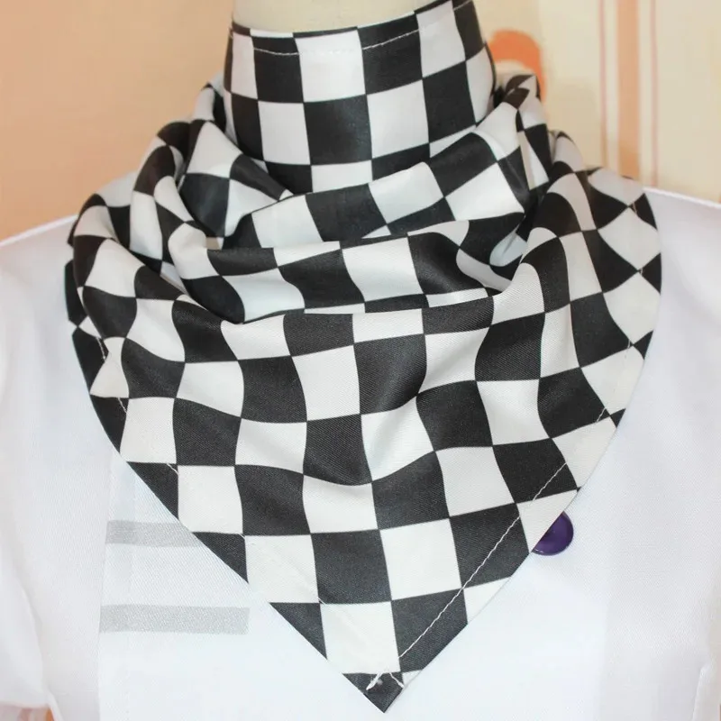 CyDanganronpa V3 كوكيشي أوما تأثيري حلي الرئيس أوما شعر مستعار تأثيري عباءة وقبعة هالوين كرنفال ملابس تنكرية للحفلات