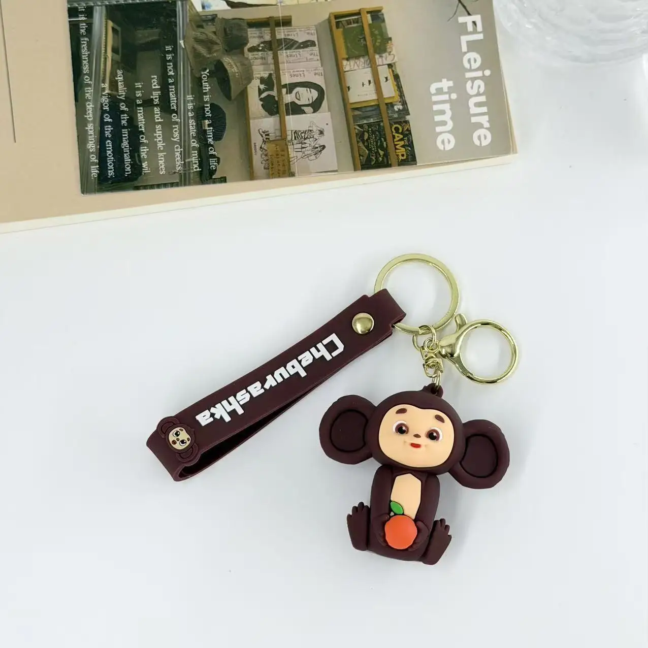 New Ani Key Lanyard 2.5cm Wide Webbing Cloth Key Rope Black Pink Man Woman Anti-lost Key Chain for Car Key Can do DIY embroidery