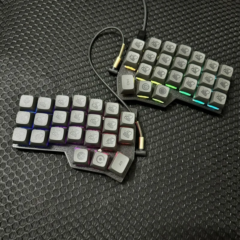 Corne V4.1 Split Keyboard Kit Support QMK/VIAL Wired RGB Custom HotSwap Ergonomic horn v4.1 Design Left and Right Hand Keyboards