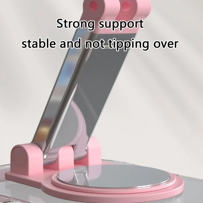 クリアテーブルトップ電話タブレットスタンド360度回転携帯電話ホルダーH05A