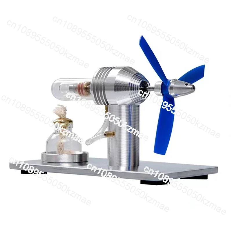 B-M Stirling Fan Engine Model Physics Steam Engine Technology Science Experiment Power Generation Toy