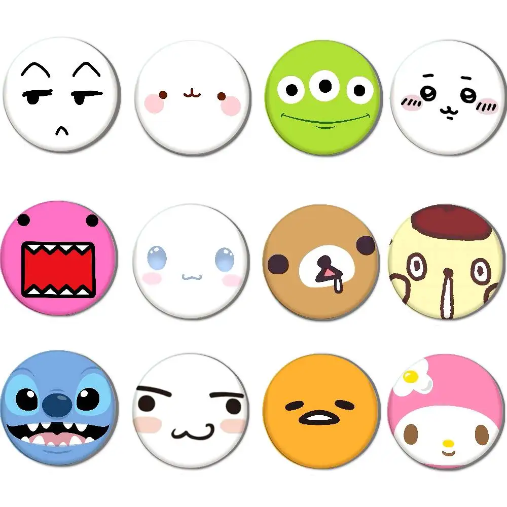 Kawaii süße Sammlung japanische Abzeichen Knopf Pins Brosche kreative lustige Zitate Abzeichen Kleidung Rucksack Schmuck Geschenk für Kinder