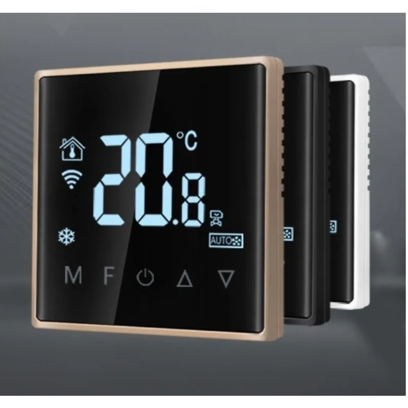 RS-485 الكتابة على الجدران الذكية زيجبي واي فاي مكيف الهواء المركزي ترموستات مروحة لفائف لوحة التحكم التبديل #6