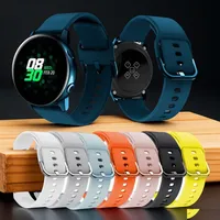 20mm Watch Band For Amazfit GTS 2/2E/2 Mini Sport Silicone Bracelet For Samsung Galaxy Watch 7/6/5/4/3/Active 2/Gear S2 Strap
