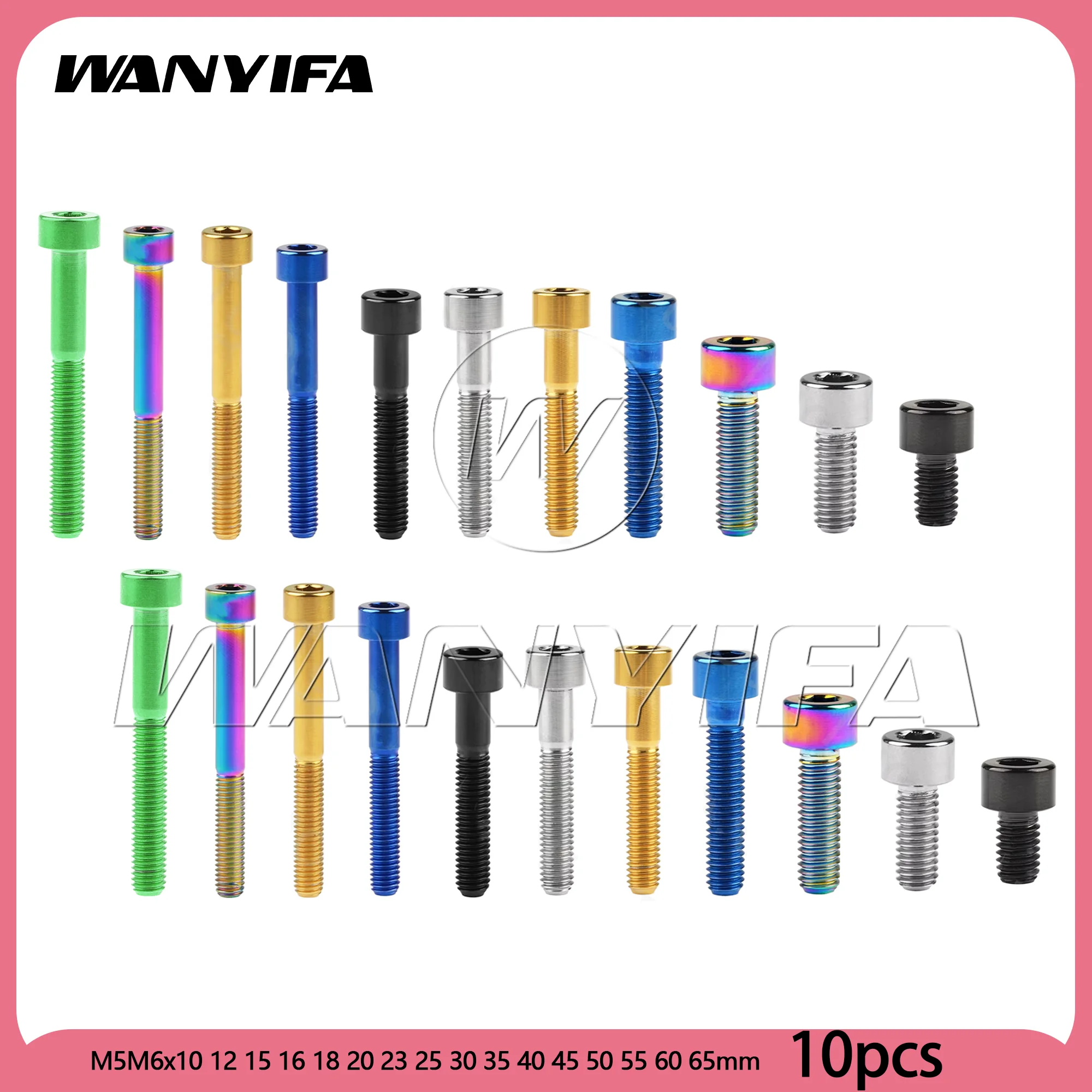 

Wanyifa Титановые болты M5/M6 DIN912 10 шт.