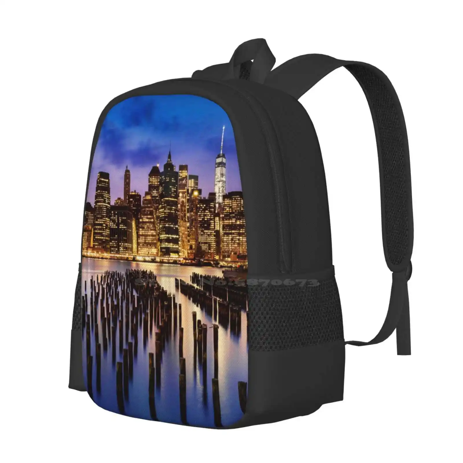 Manhattan Henge Backpack For Student School Laptop Travel Bag Near New York Attractions Visit New York Travel In New York Trip