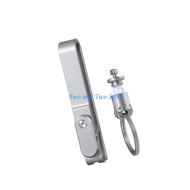 HX6F Compact Ti Alloy Belt Clip Easy Attach To Clothing Backpack Convenient