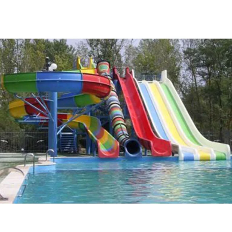 Interaktive Wettkampf-Diashow, Glasfaser-Wasserrutsche, breite Rutsche