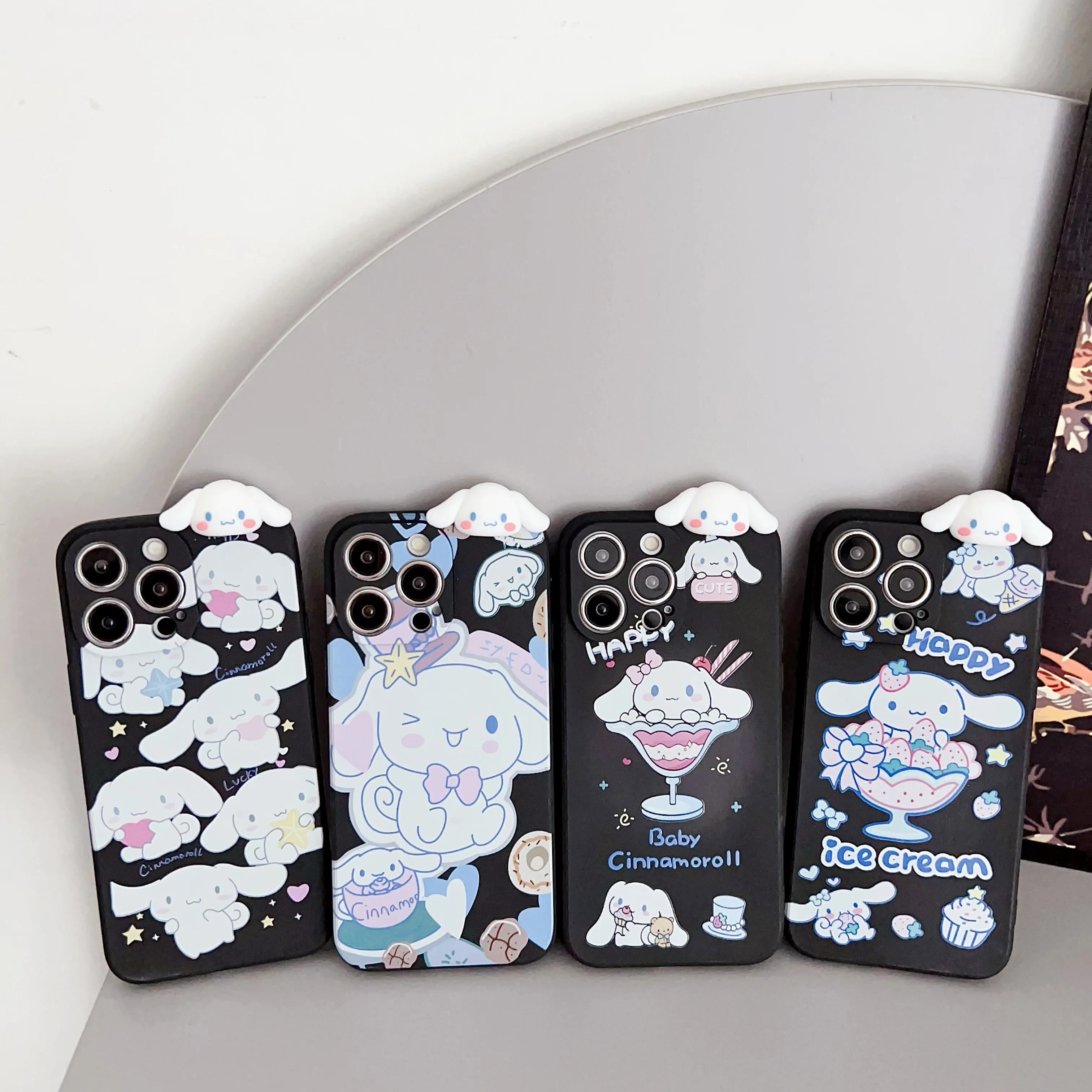 Casing Samsung Galaxy A04 A04s A05 A05s A34 A24 A54 A14 A15 A25 A35 A55 Baby Cinnamoroll dengan tali pemegang