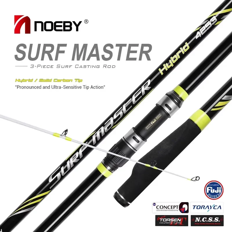 Noeby Surf Master 14'0'' FUJI 3 Pcs Long Cast Fishing Rod 4253
