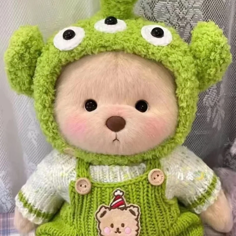 TeddyBale 30cm Teddy Bear Clothes Chinese Traditional Red Festive Dress Outfit For Medium Size Female Stuffed Plush Teddy Bear