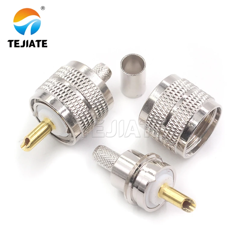 High frequency head UHF male connector UHFJ-1.5-3-5-7 M male SL16 male connector for wire head RG58/6/8