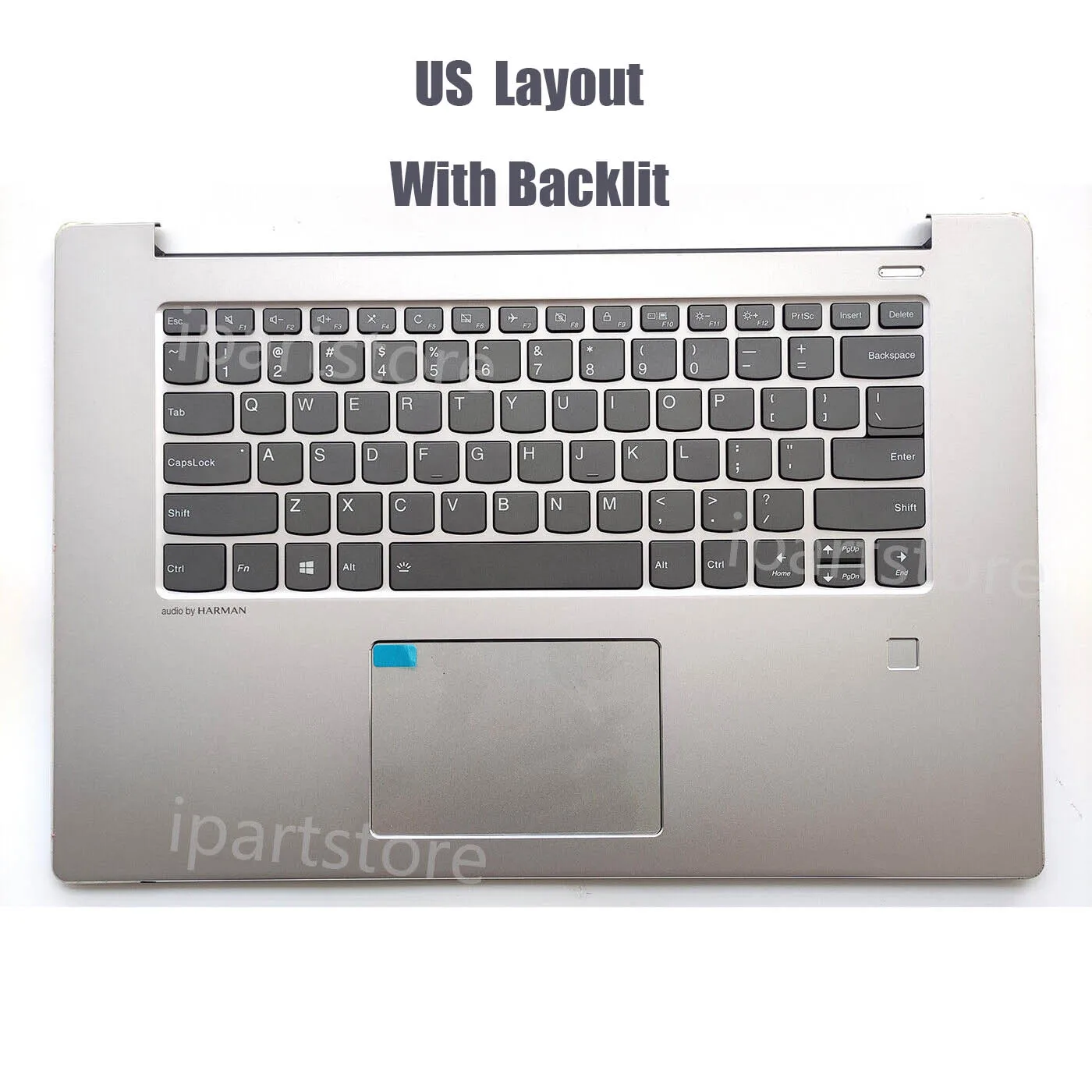 روس الولايات المتحدة لوحة المفاتيح لينوفو IdeaPad 530S-15 530S-15IKB 530S-15ISK 530S-15ARR Topcase Palmrest مع الخلفية