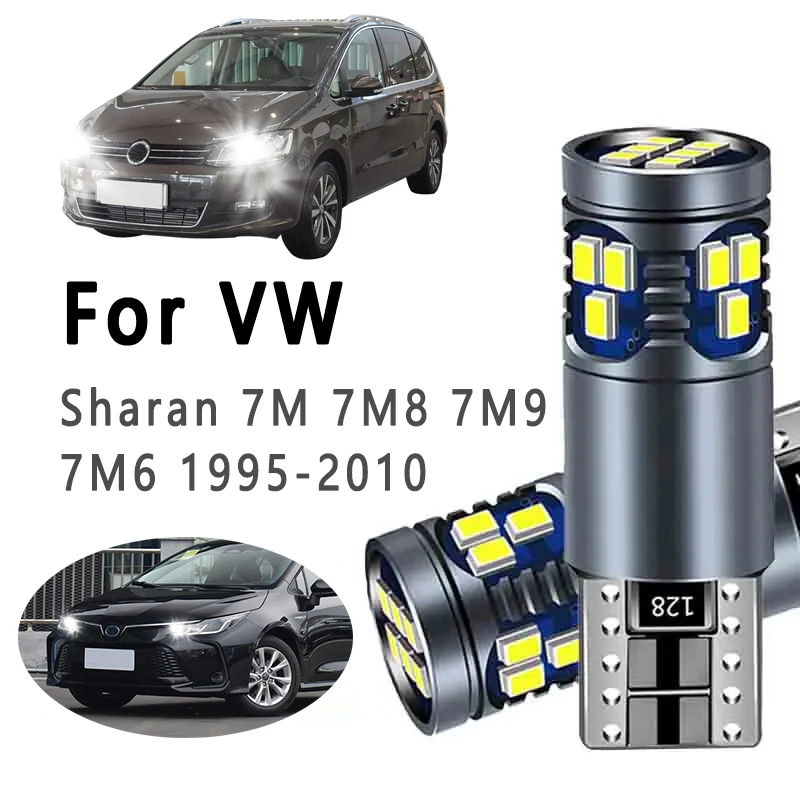 

2 шт. светодиодные лампы T10 для парковочных огней Volkswagen VW Sharan 7M 7M8 7M9 7M6 1995-2008 2009 2010, внутренние габаритные огни для автомобиля