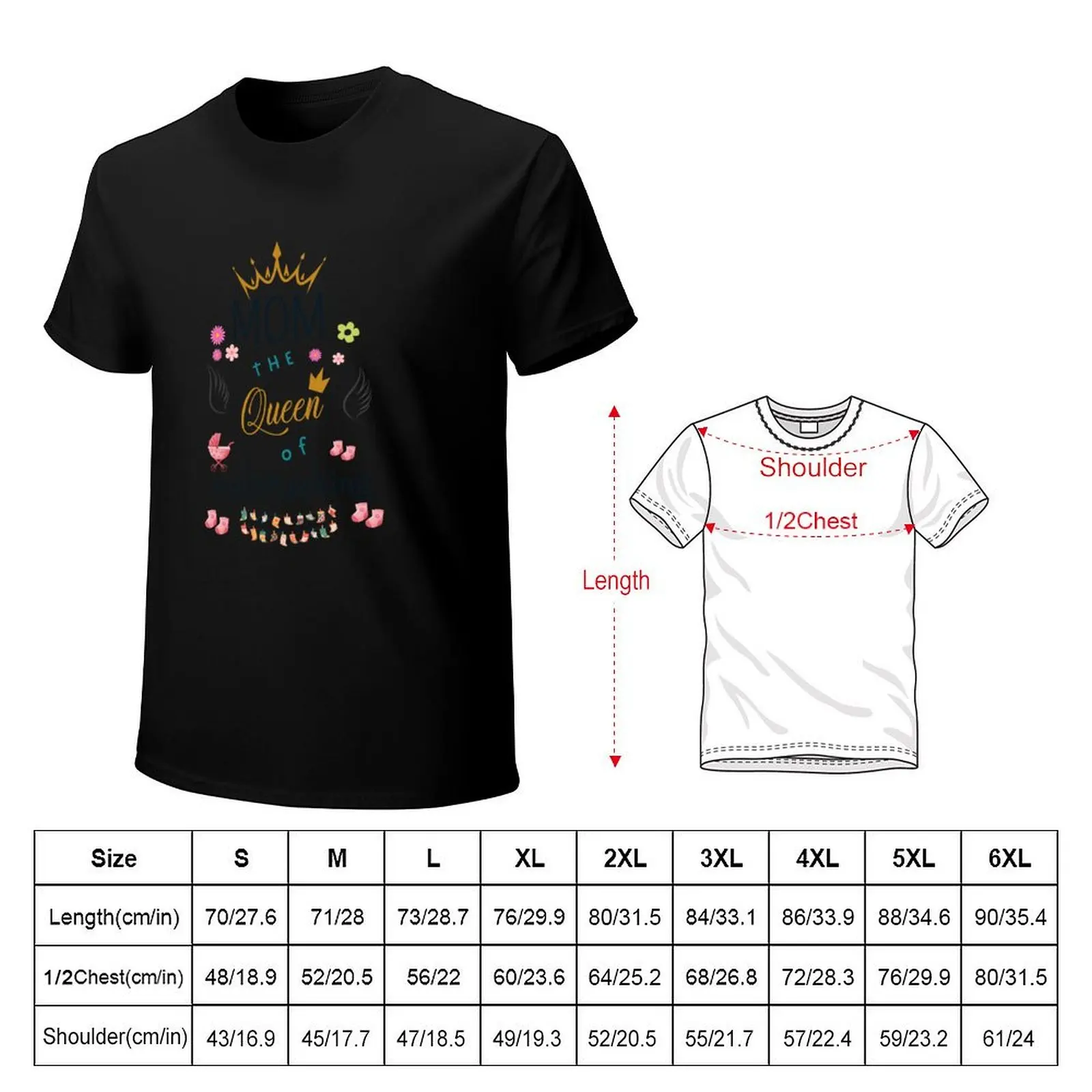 Mom The Queen Of Multitasking T-Shirt t shirts for man graphic funny T-Shirt
