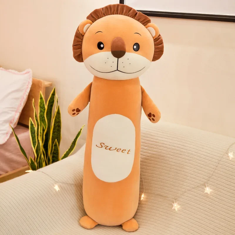 90cm Lovely Cushion Pregnant Pillow for Pregnancy Soft Lion/Frog/Monkey/Rabbit Stuffed Animal Plush Sleep Home Cute Decor Gifts