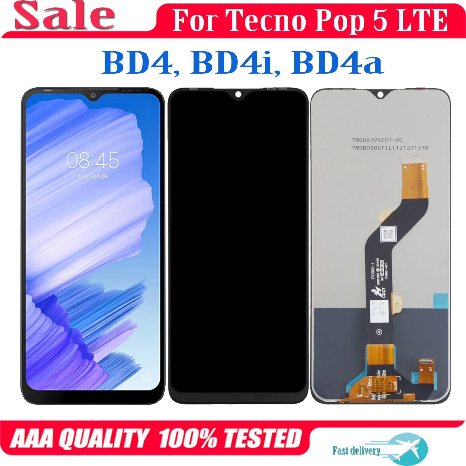 

6.57'' For Tecno Pop 5 LTE BD4 BD4i BD4a LCD Display Touch Screen Digiziter Assembly For Tecno Pop5 LTE LCD