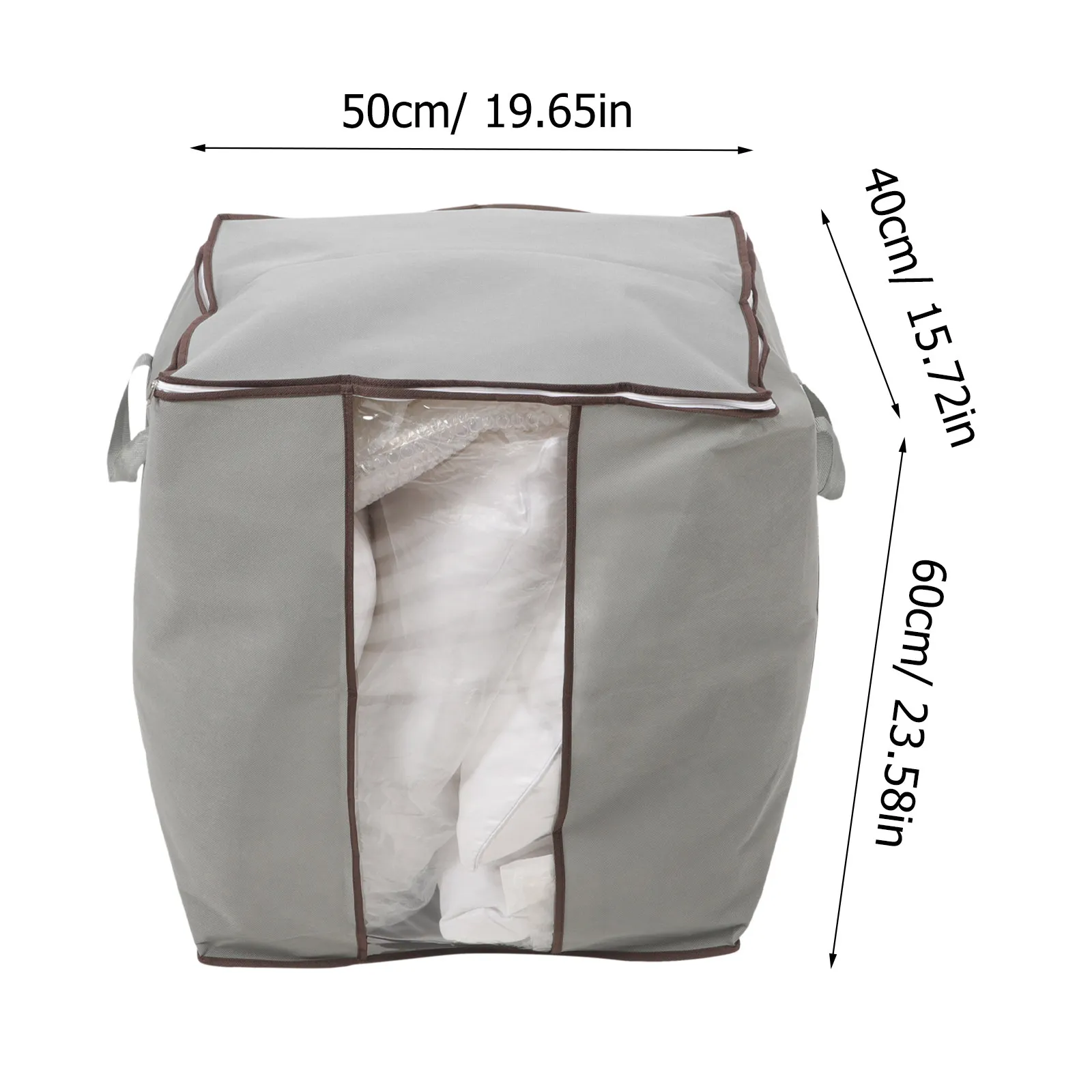 High Capacity Bedding Storage Bag Organizer Quilt Comforter Bin Blankets Clothes Home Dorm Travel Closet