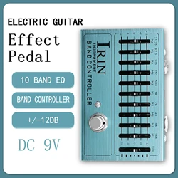 IRIN AN-40 Band Controller EQ Electric Guitar Effect Pedal 10 Band Equalizer Effect +/-12db True Bypass Pedal Guitar Accessories