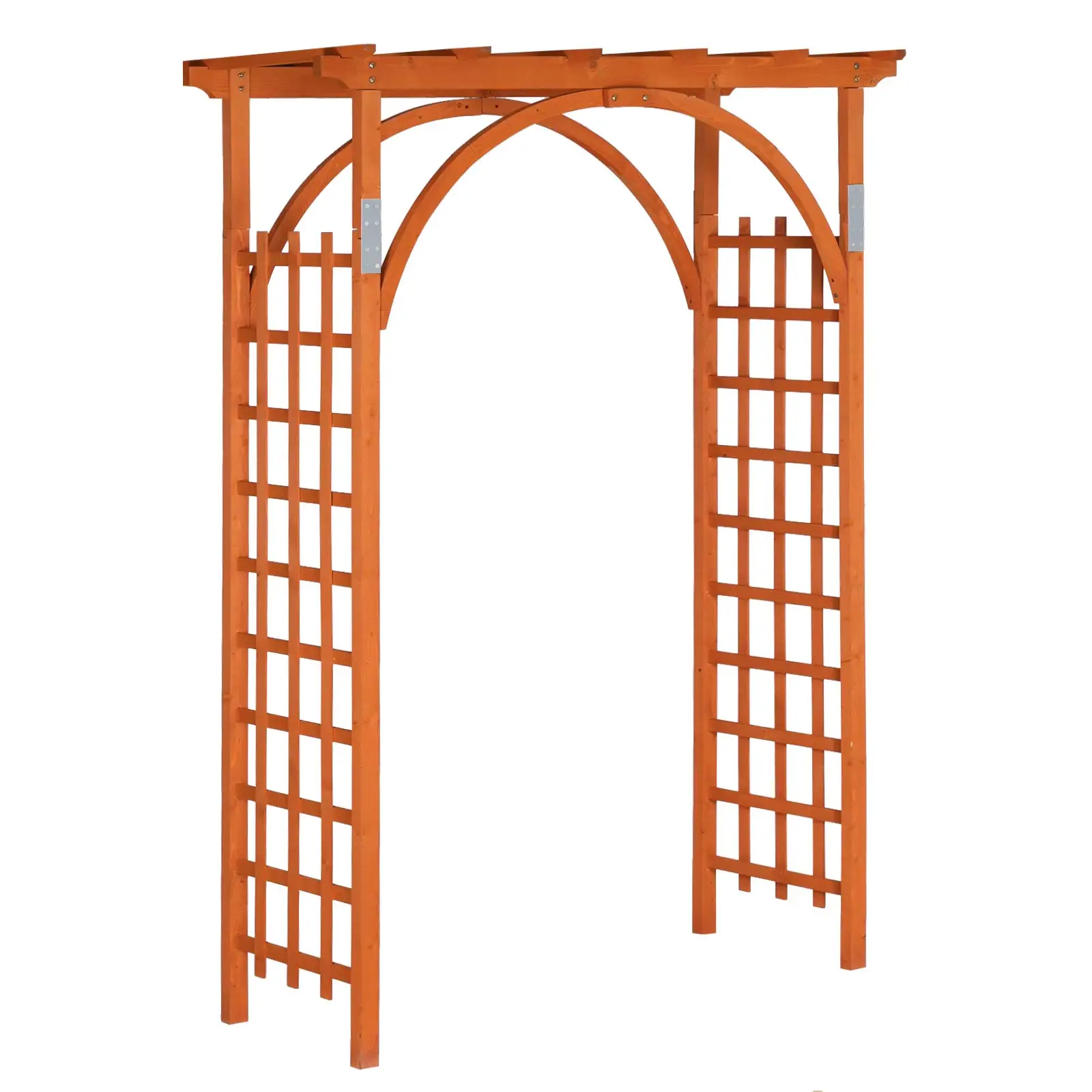 85in Wooden Arbor Garden Arch, Wedding Arch for Ceremony, Wood Trellis for Plant Climbing, Christmas Decor Pergola for