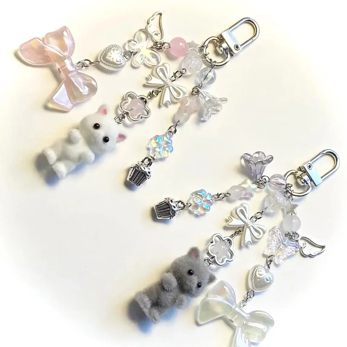 Calico critters persian cat twins keychains image 2