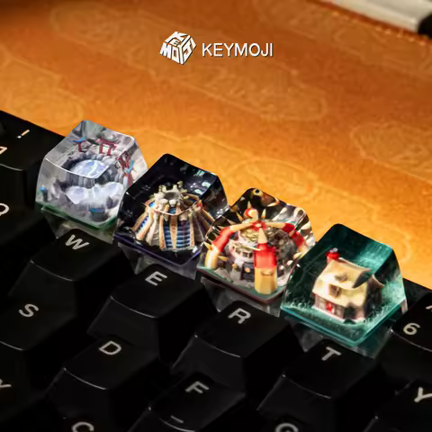 Artisan Keycap Resin PC WOW Personality Ziggurat Moonwell Farm Caves 3D Print Backlight Mechanical Keyboard Custom Accessory