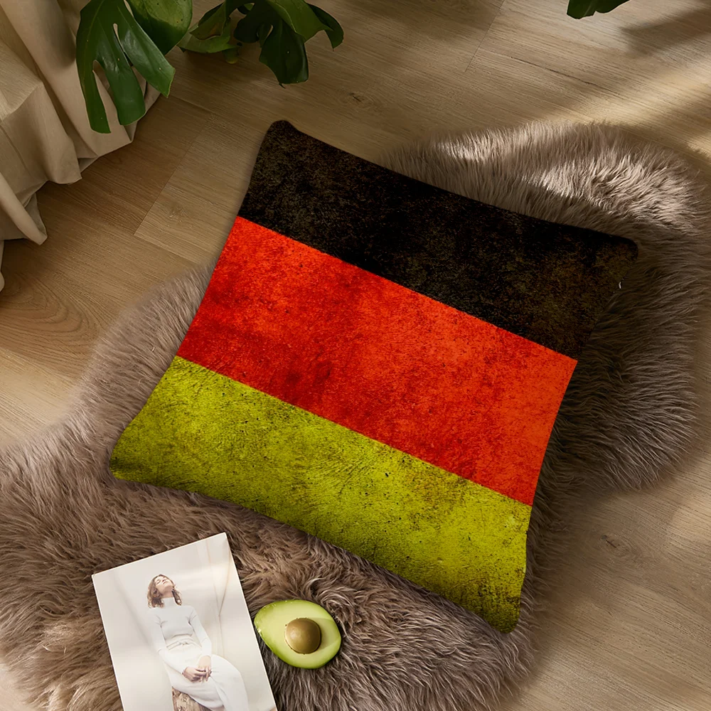 G-Deutschland Kissenbezug, Wohnzimmer-Akzent, Couch, Rückenstütze, quadratisch, Lounge, erholsamer Nickerchenbegleiter ﻿ – Detail 5