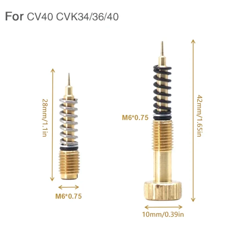 

Metal Motorcycle Carburetor Air Adjusting Screw Idle Mixture Fuel Ratio Screw For CV Carburetor CV40 CVK34/36/40