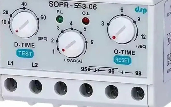 samwha-dsp-sopr-ss3-220-electronic-overload-relay-motor-protector-thermal-overload-relay-un-90-260vac
