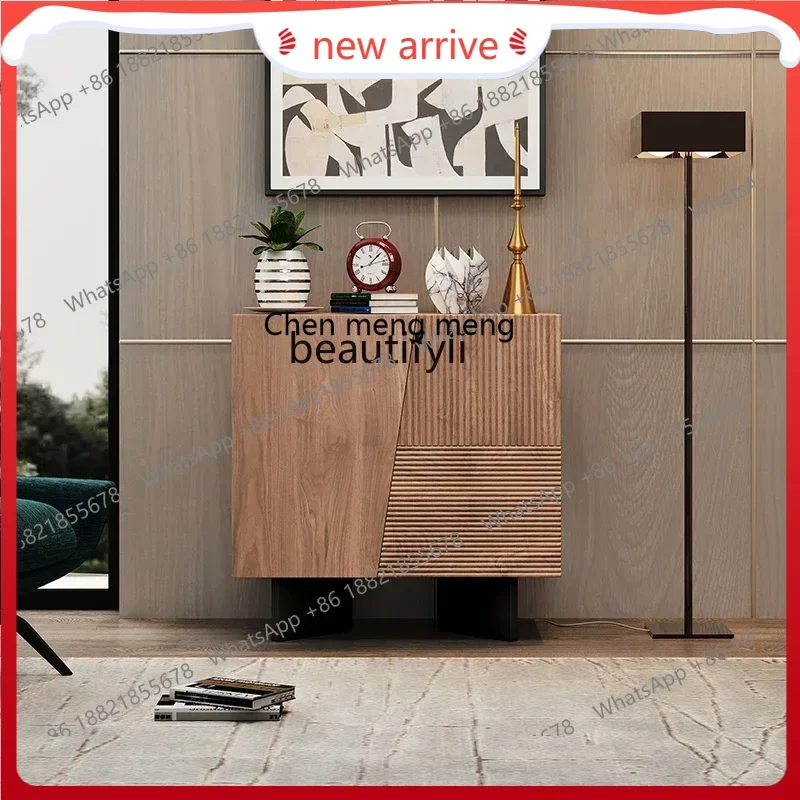 

SS ss7486 French medieval entrance cabinet household large-capacity storage shoe cabinet light luxury living room wall tea side