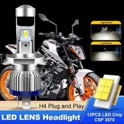 1PCS CANbus For KTM Duke 250 125 200 390 650 H4 HS1 9003 Motorcycle LED lens Headlight Hi/Lo Beam Bulb Super Bright 6800LM White