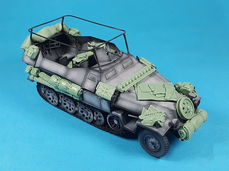 Kit de montaje de figura de resina fundida a presión, 1/35, pila de coche sin pintar, entrega gratuita