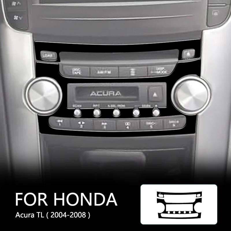 

CD Converter Brand New ABS Gloss Black Stickers For Acura TL 2004 2005 2006 2007 2008 Car Interior Accessories