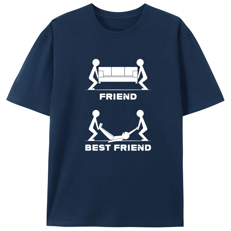 

T-Shirt Summer Novelty Cartoon Best Friend Funny Printed T-shirt Parody Tee Drunk Stag Hen Unisex Top T Shirt