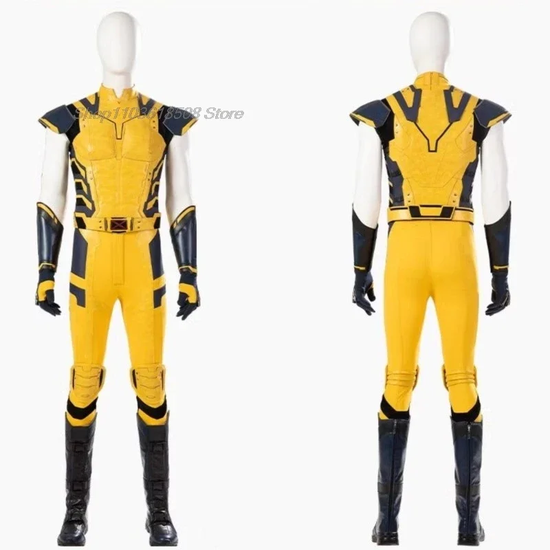 New Deadpool 3 Wolverine Cosplay Costume Superhero Cosplay Zentai Full Set With Bosysuit Shoes Handmade Halloween Man Outfit