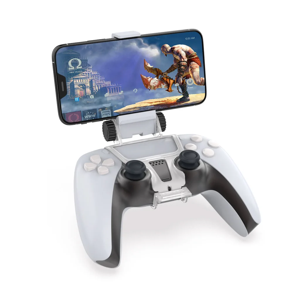 For Ps5 Handle Phone Holder Firm High-quality White Gamepad Accessories Wireless Gamepad Handle Bracket Adjustable Lightweight