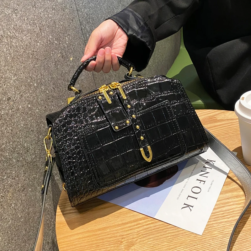 Luxury Designer Brand Сумка Женская New High Quality Cowhide Crocodile Print Pillow 가방 Handbag Crossbody Bag for Women Hot Sale