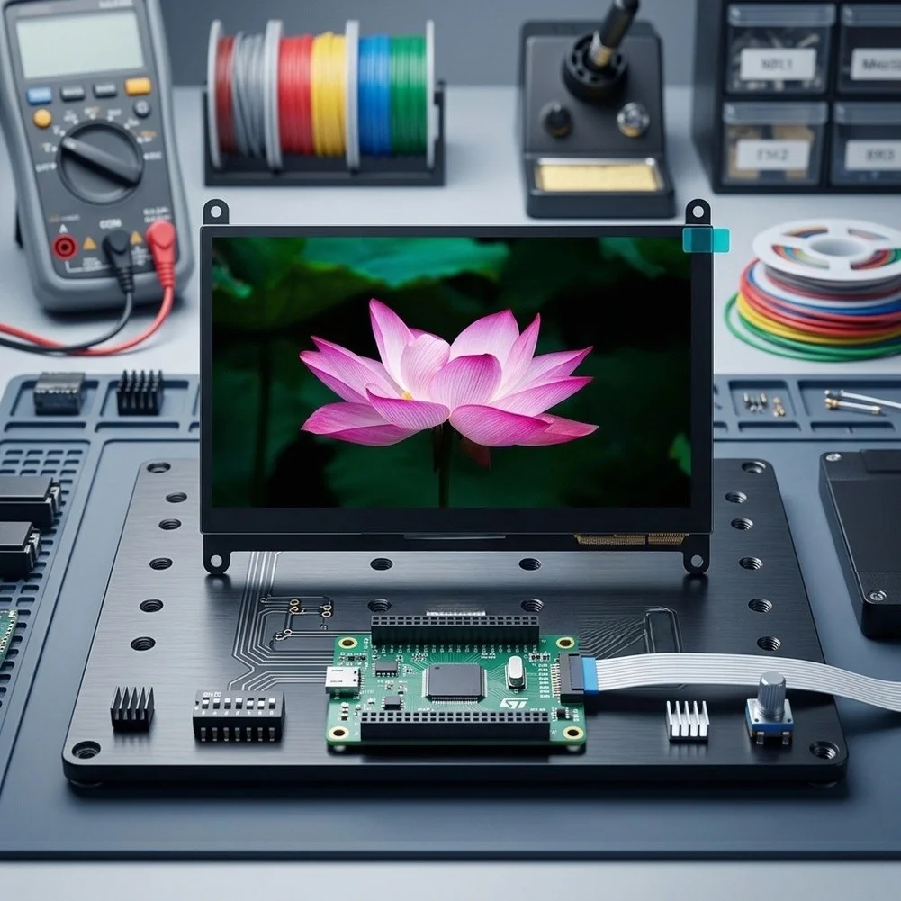 For RGB Driven 7 Inch Capacitive Touch LCD Module Designed for STM32 Platforms with 24 Bit Color Output and 5 Touch Points