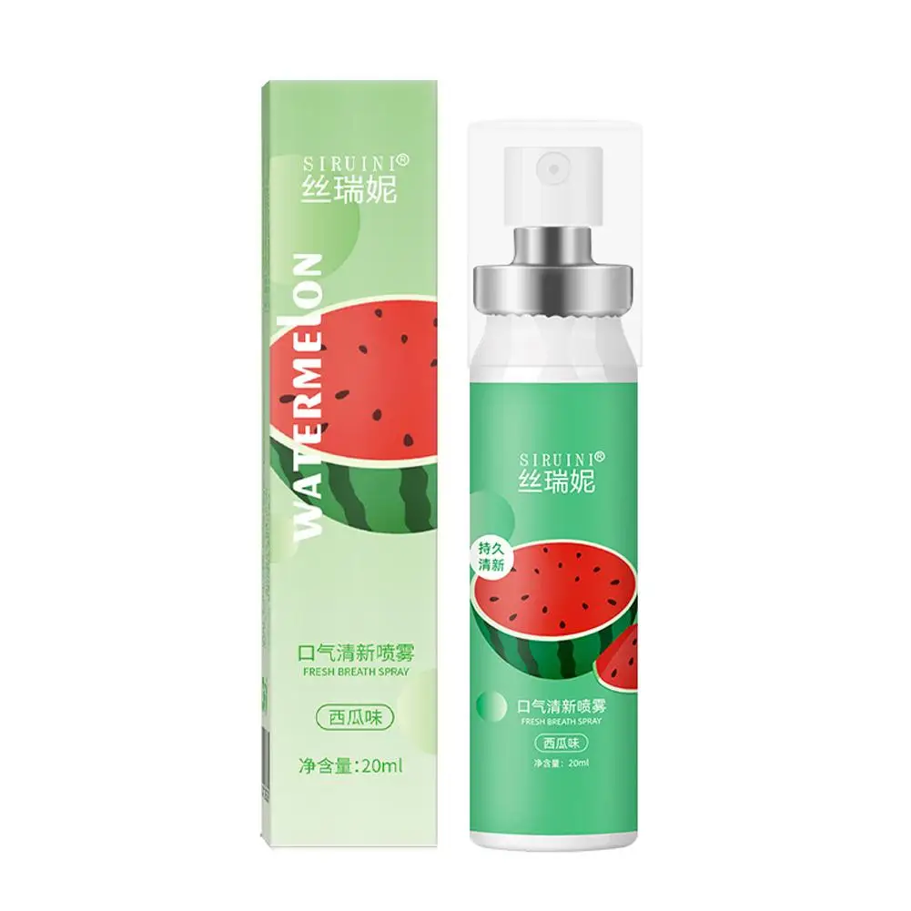 Watermalon Mouth Freshener Spray Remove Bad Breath Long Lasting Fruity Portable Breath Freshener Mouth Spray Oral Care Products