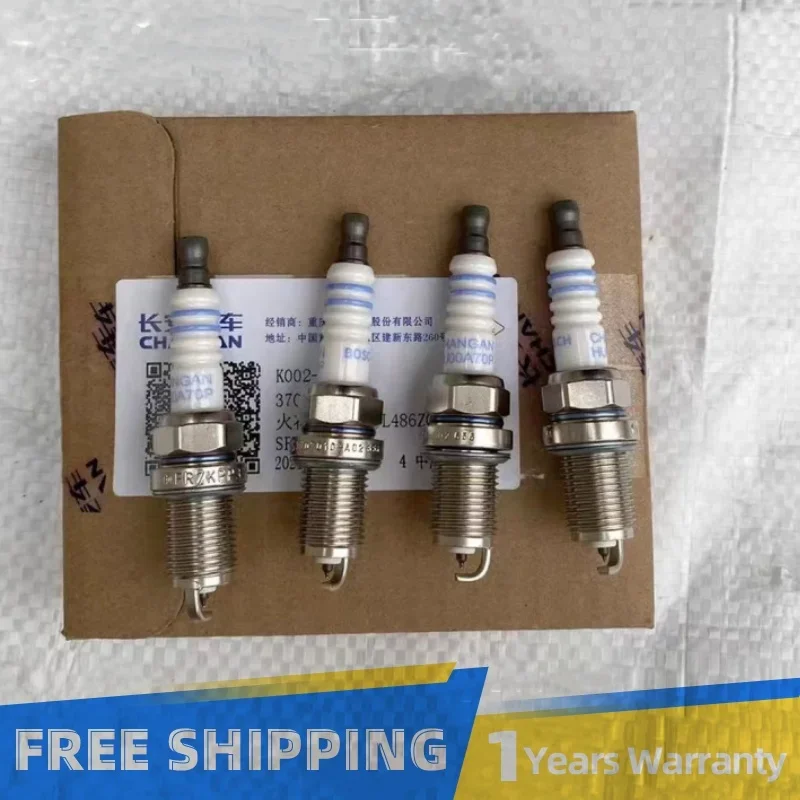 4pcs Dual Iridium Spark Plugs for Chinese CHANGAN CS75 CS95 SUV 1.8T 2.0 JL486 Engine Autocar motor part K002-1600 3707010-A02