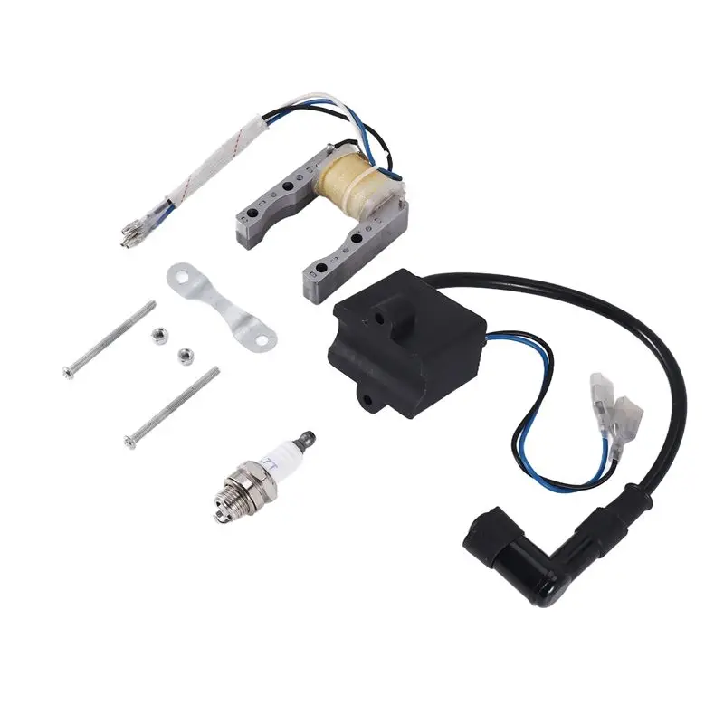 Classic-Engine CDI Ignition Coil Magneto Stator Coil Spark Plug Kit For 2 Stroke 49Cc 50Cc 60Cc 80Cc Motor Bike Bicycle