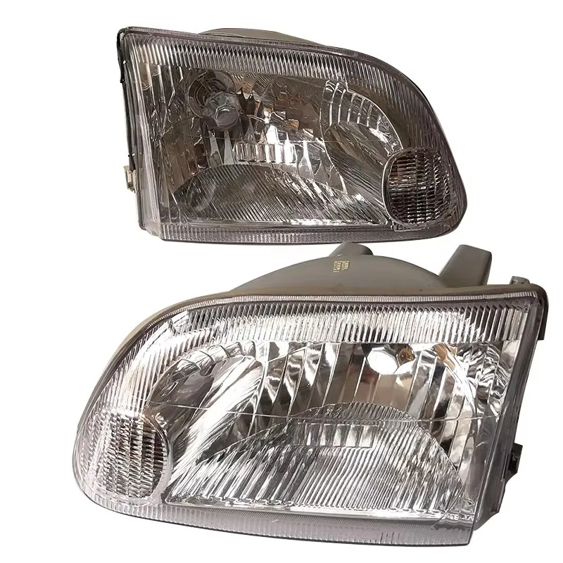 Car Crystal Headlight Far and Near Headlamp Integrated For Toyota Hiace KZH106W 2000 2001 2002 2003 2004 2PCS