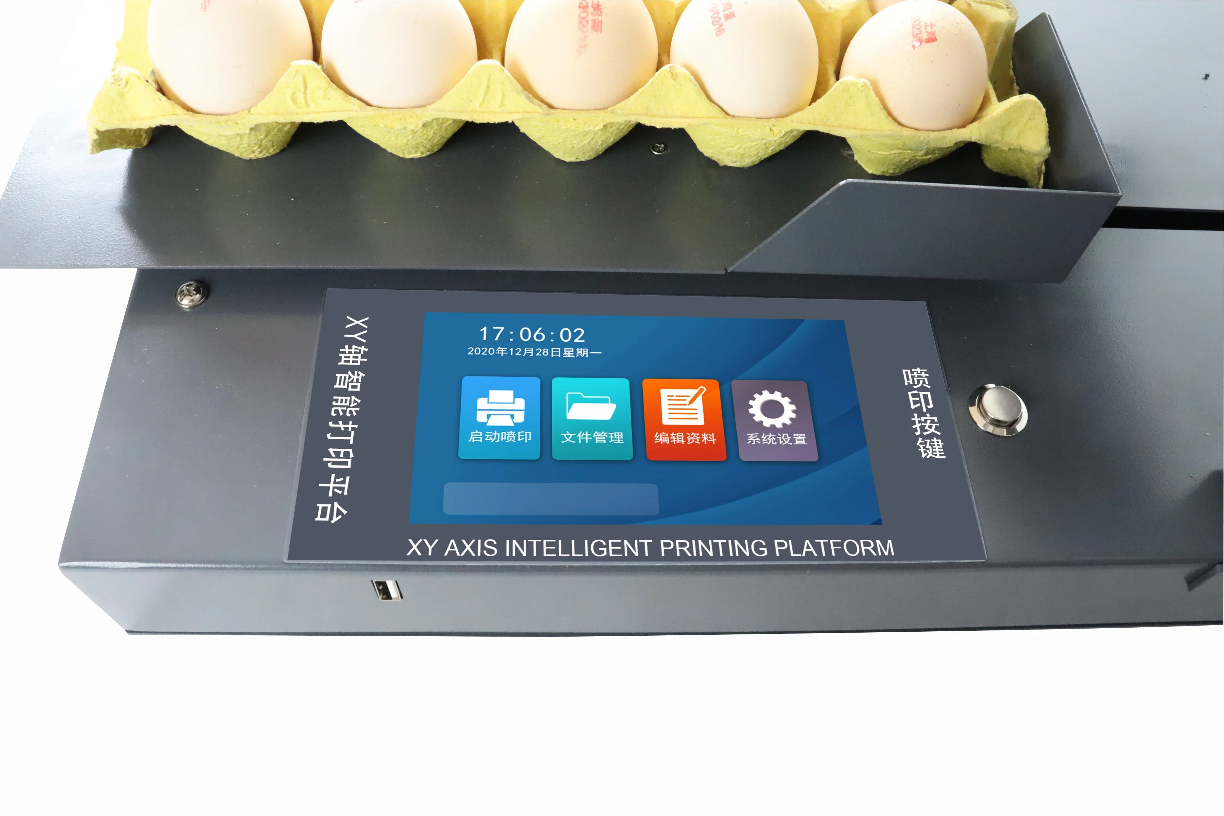 Chicken Egg Printer Fresh Chicken Shell Inkjet Printer /egg Barcode Stamping Machine/ Egg Letters Coding Machine